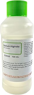Sodium Alginate 2% Solution, 100mL - Laboratory Grade - Alginic Acid - for Casting & Gelling - The Curated Chemical Collection by Innovating Science