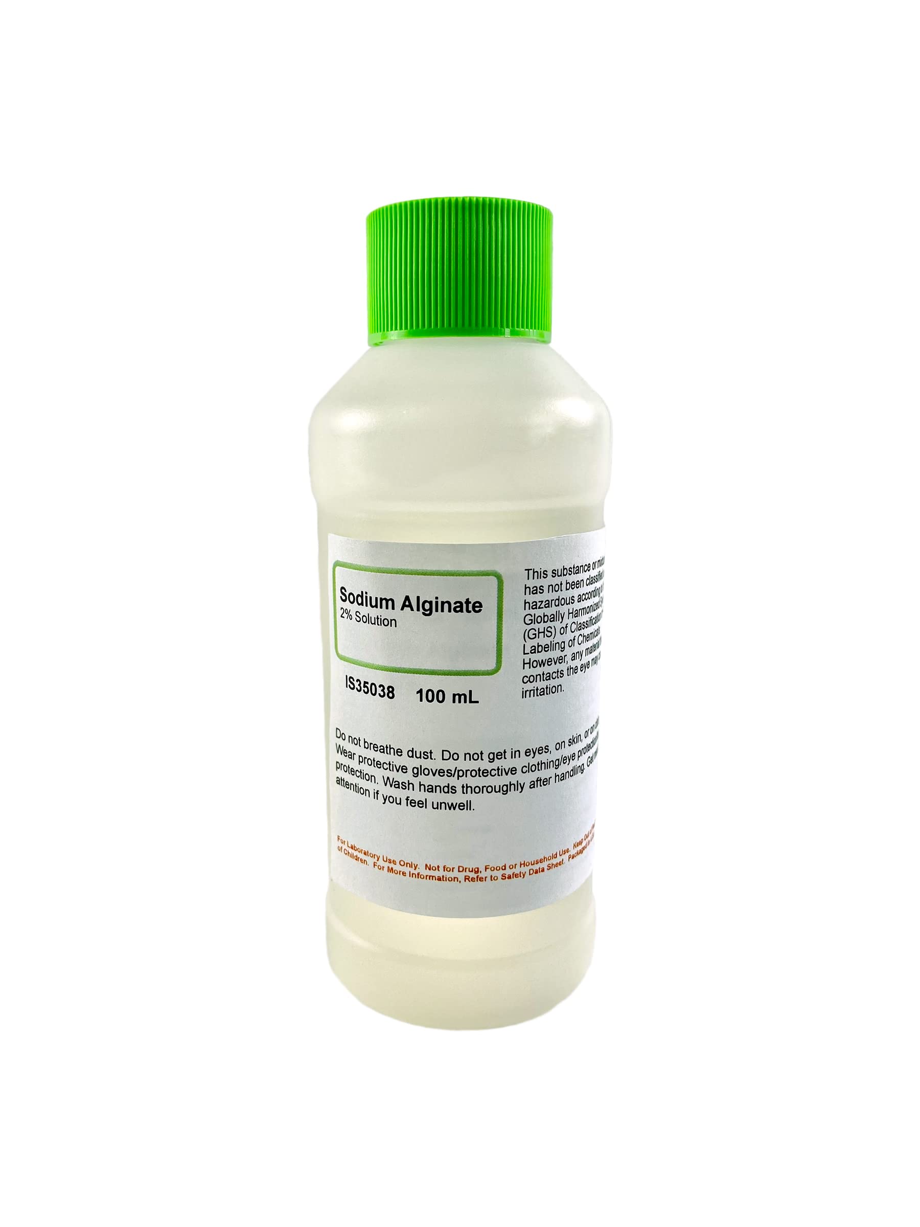ALDON Innovating Science Sodium Alginate 2% Solution, 100mL - Laboratory Grade - Alginic Acid - for Casting & Gelling - The Curated Chemical Collection