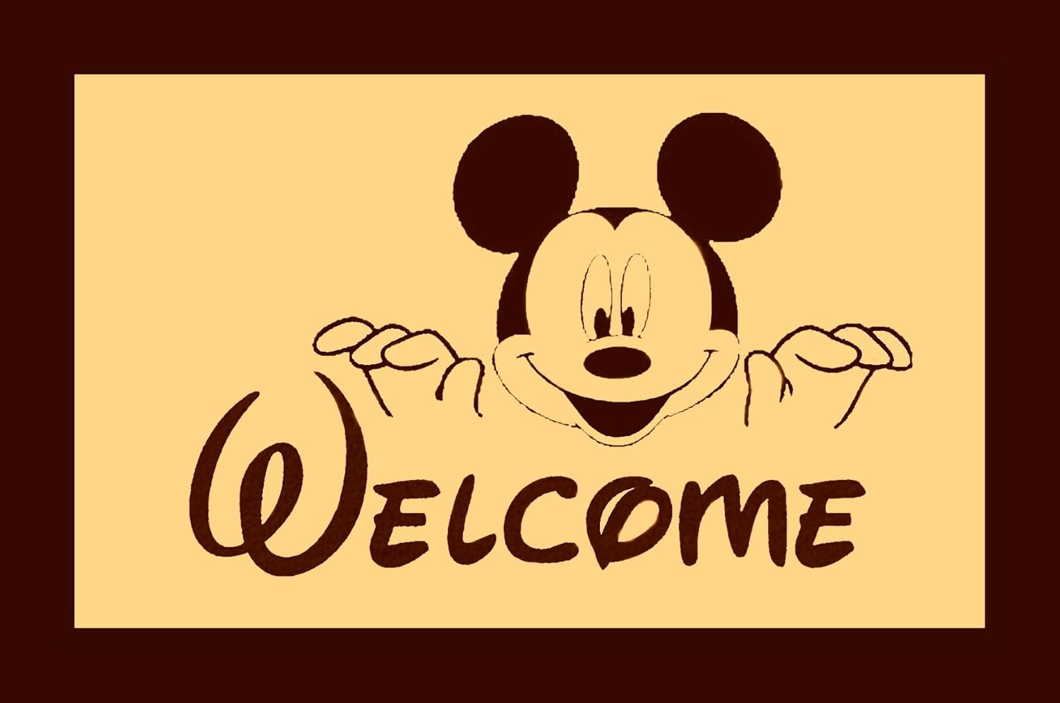 Cute Mickey Mouse Door Mat Entry Girls Boys Play