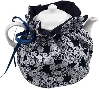Tea Pot Cozies, Cotton Vintage Floral Teapot Dust Cover Tea Cosy, Kitchen Home Decorative Tea Pots Cozy with Insulation Pad for Housewife, Friend, Mom