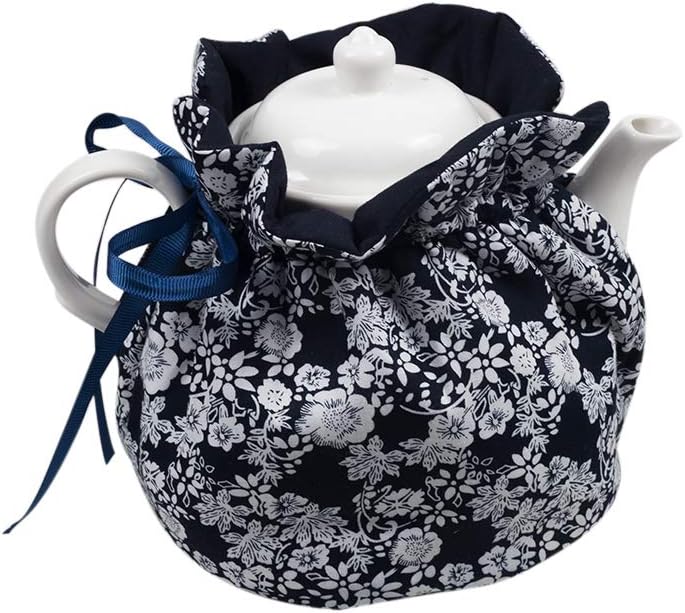 Tea Pot Cozies, Cotton Vintage Floral Teapot Dust Cover Tea Cosy, Kitchen Home Decorative Tea Pots Cozy with Insulation Pad for Housewife, Friend, Mom