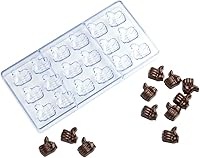 Vista 13 de Restaurantware Pastry Tek - Moldes de postre de 10.8 x 5.3 pulgadas, 10 moldes de cilindro rígido para chocolate, 24 cavidades, aptos