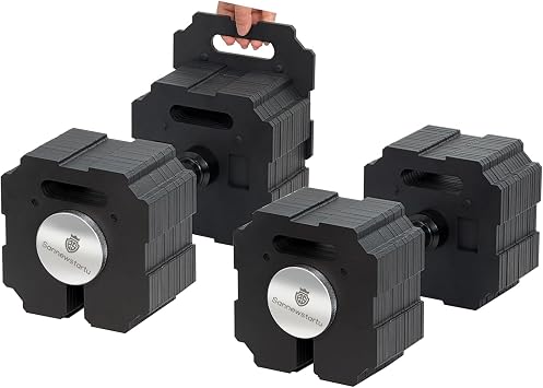 Adjustable Dumbbell Set for Home Gym, 2 Dumbbells Included 60/90/120lb