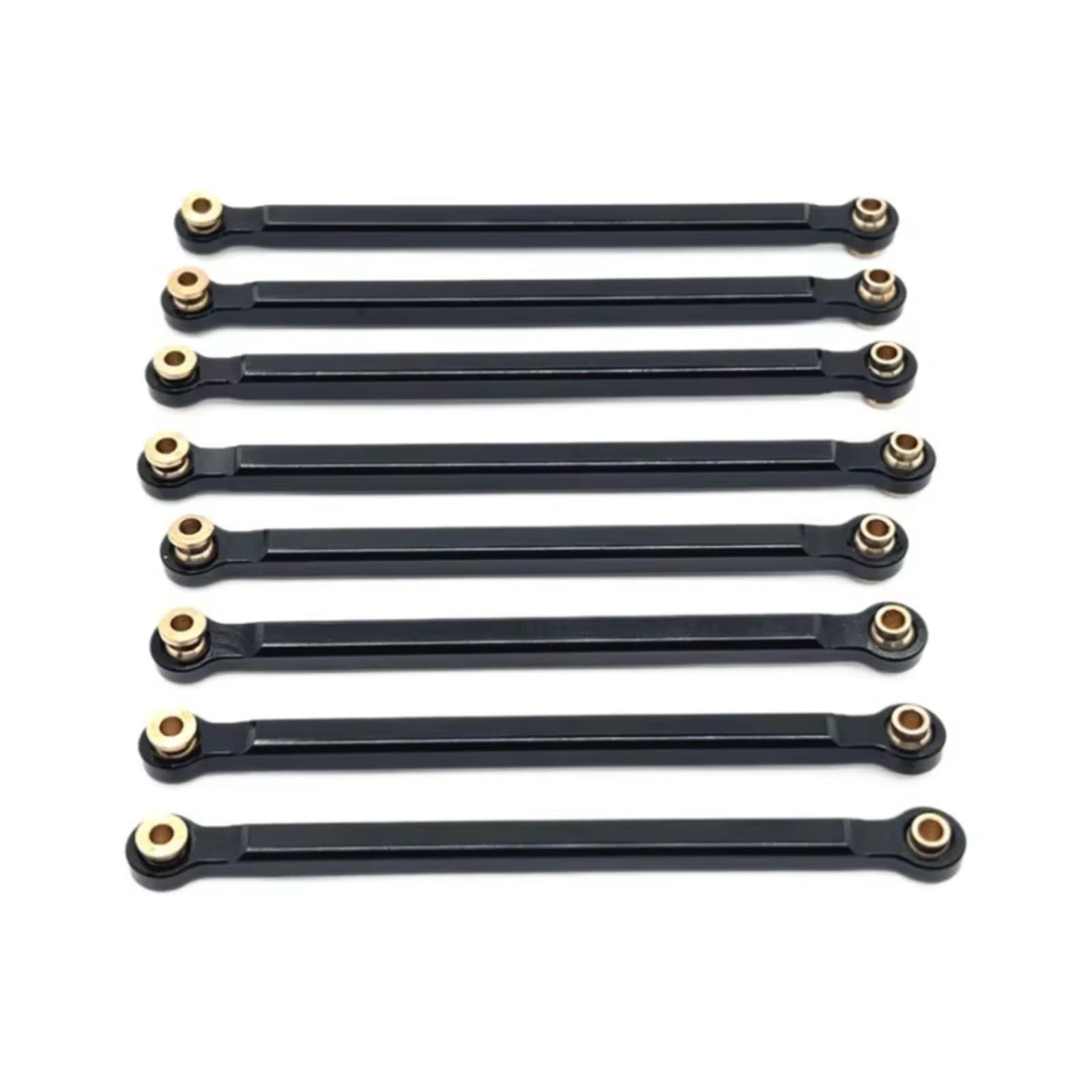 Rc Special Connecting Rod for Mn for Mn128 Mn86 G500 8Pcs Metal for Chassis Fixing Rod Remote Control Car Tracked Vehicles Parts and Accessories Upgrades Replacement Use(Black)