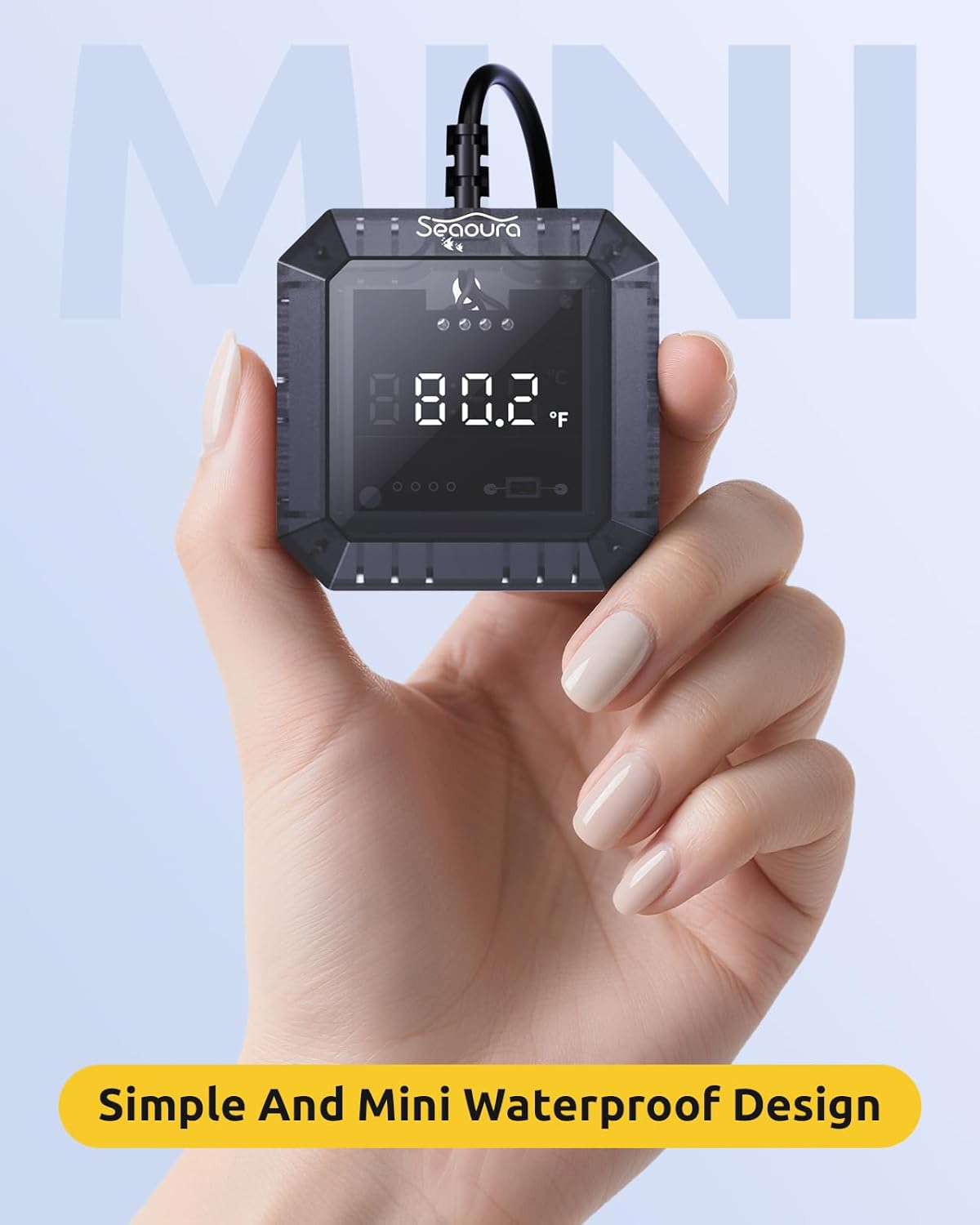 Aquarium Magnetic Cleaner Thermometer & Aquarium Thermometer Submersible