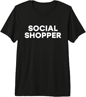 Offre d'applications sociales de Streaming en Direct de la Plateforme Social Shopper T-Shirt Haut de Gamme