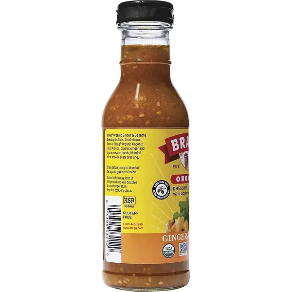 Bragg Organic Ginger and Sesame Salad Dressing and Marinade - 12 fl oz - Gluten-Free Dressing with Bragg Apple Cider Vinegar 2