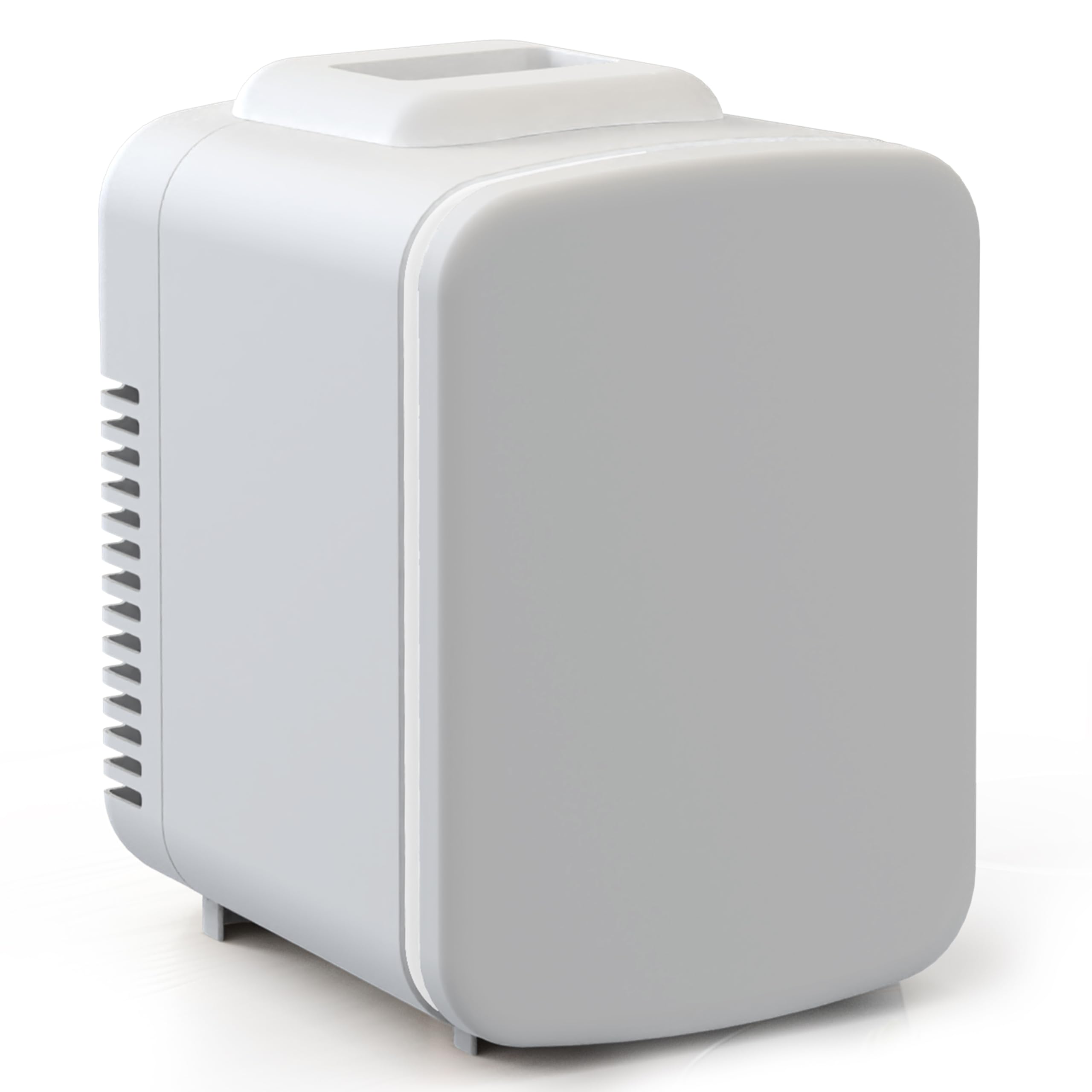 Simple Deluxe 4L/6 Can Mini Fridge, Portable Cooler & 0.1 cu ft Compact Fridge White