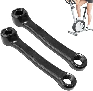 Juego de manivelas para bicicleta estática de 127 mm, rosca M12/M14, 1 par de bielas de alta velocidad, brazo de pedal de bicicleta, manivela de bicicleta de montaña, bielas de conexión, hechas de
