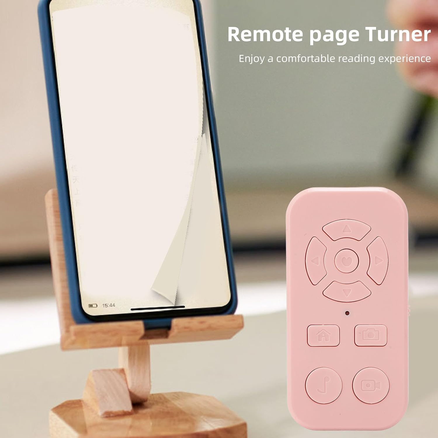 Sanpyl Phone Remote Scrolling Page Turner, Bluetooth V4.2 Camera Shutter Video Recording Remote Page Turner for Android,for iOS,Smartphone Tablet (#13)