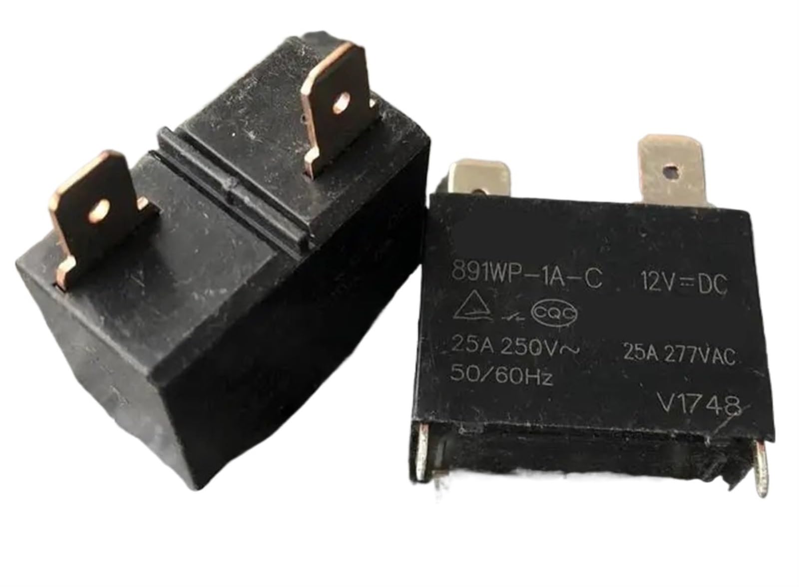 Relé 891WP-1A-C 12VDC repuesto para placa electrónica de circuito impreso y relé 102F 25A 2