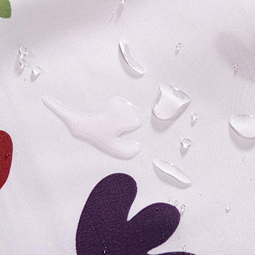 Rideau de douche de fleurs imperméable pour une salle de bain fraîche