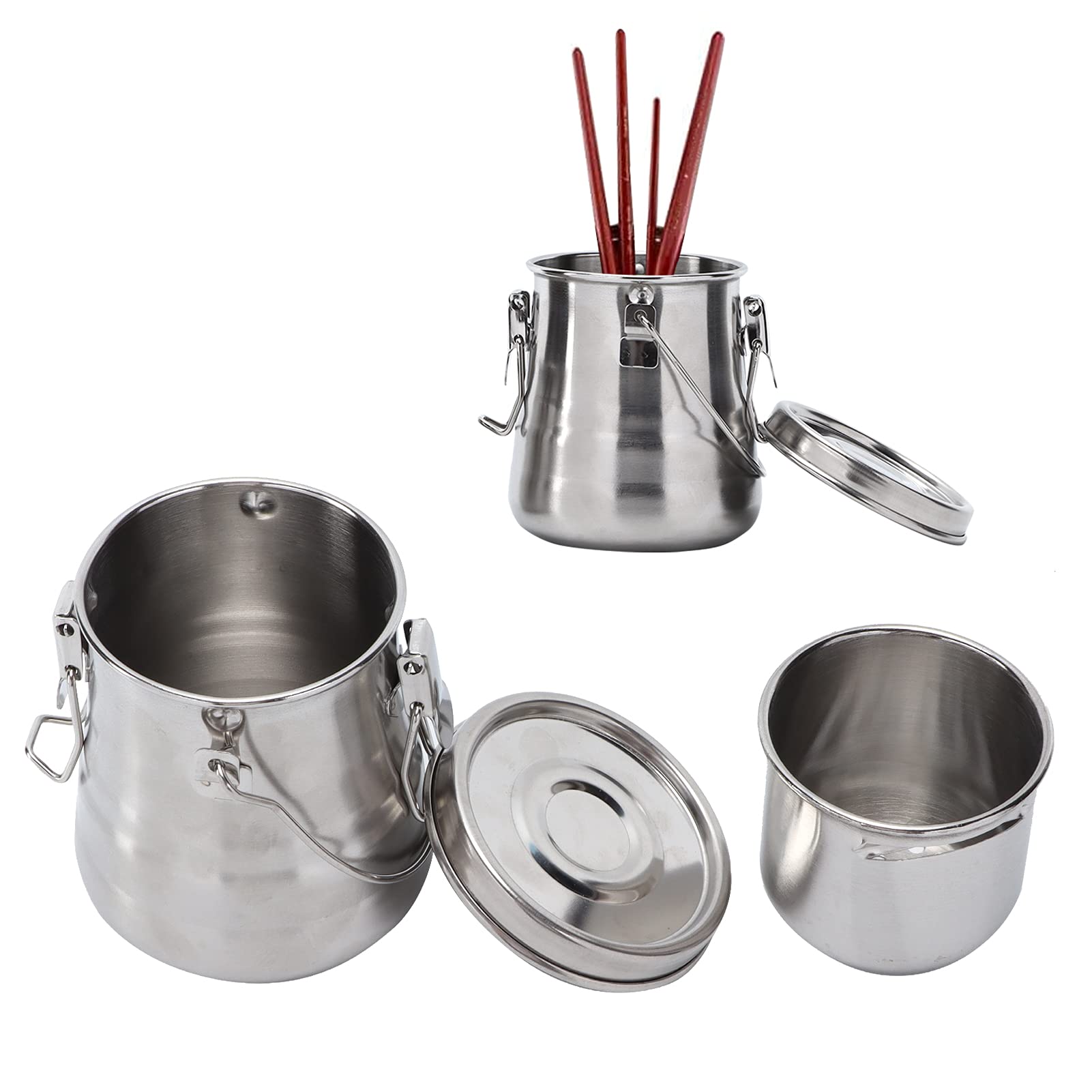 Pennello Rondella Spazzola Lavaggio Secchio Spazzola Per Pittura In Acciaio Inox Lavaggio Barile Tazza per Pittura A Olio Acquerello