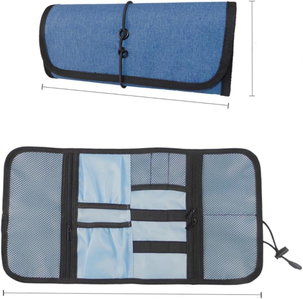 Large Capacity Foldable USB Cable Storage Bag with Oxford Cloth image 2