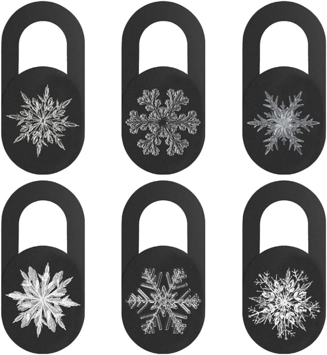 6pcs Webcam Cover Slide for Laptop Camera Privacy Protection Black