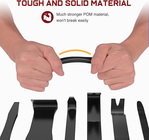 Miniatura 7 de Nilight Kit de herramientas de eliminación de molduras automáticas de 8 piezas, kit de herramientas de extracción sin arañazos para panel de tablero