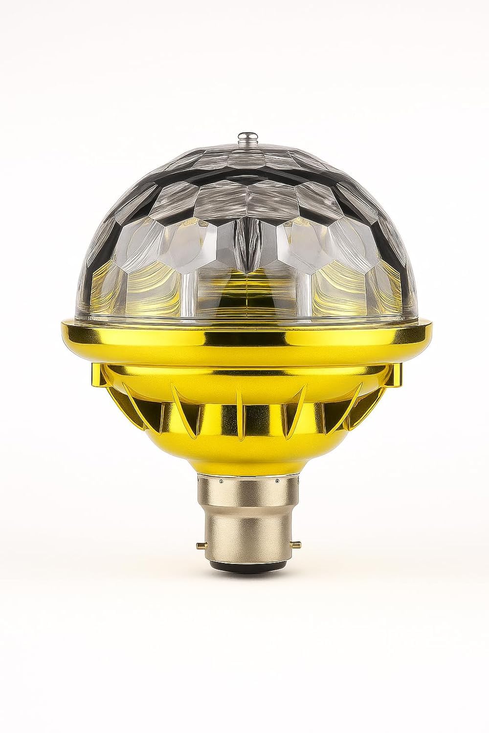 GOLDEN UFO LED,MULTI COLOUR BULB | 360 Degree Rotating Disco Bulb for Home, Bedroom, Hall, Party 2