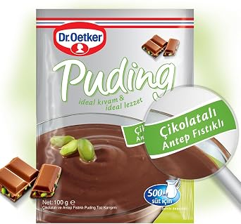Dr. Oetker Puding Çikolatalı Antep Fıstıklı 100 gr