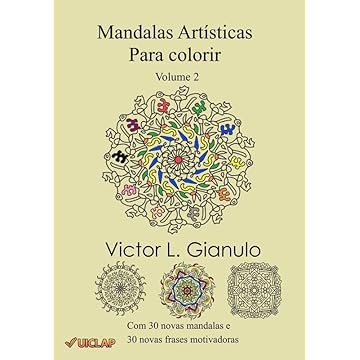 Capa do livro Mandalas Artísticas Para Colorir