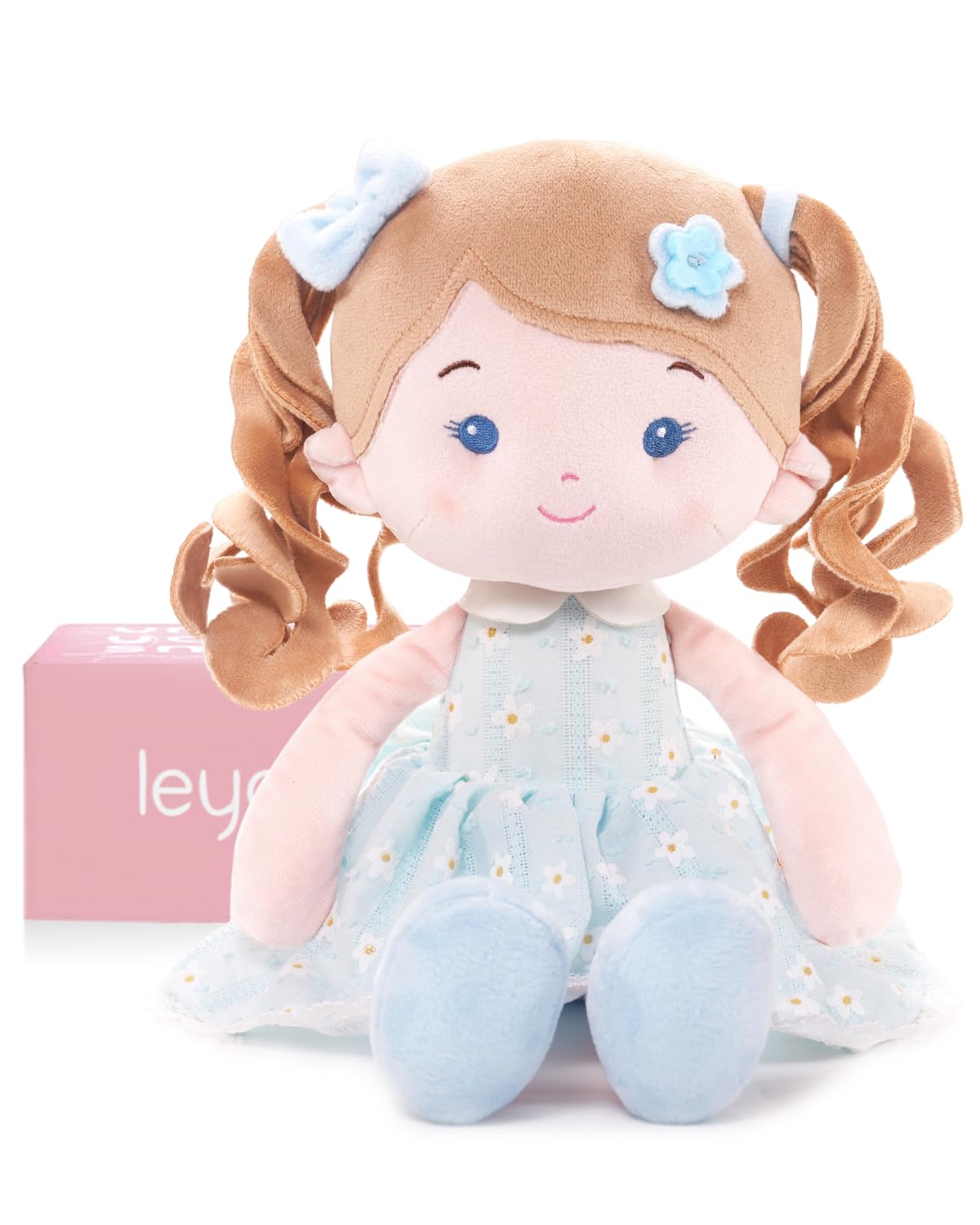 LeyaDoll Baby Rag Doll 16",First Baby toys for 2 year old girls — image 1