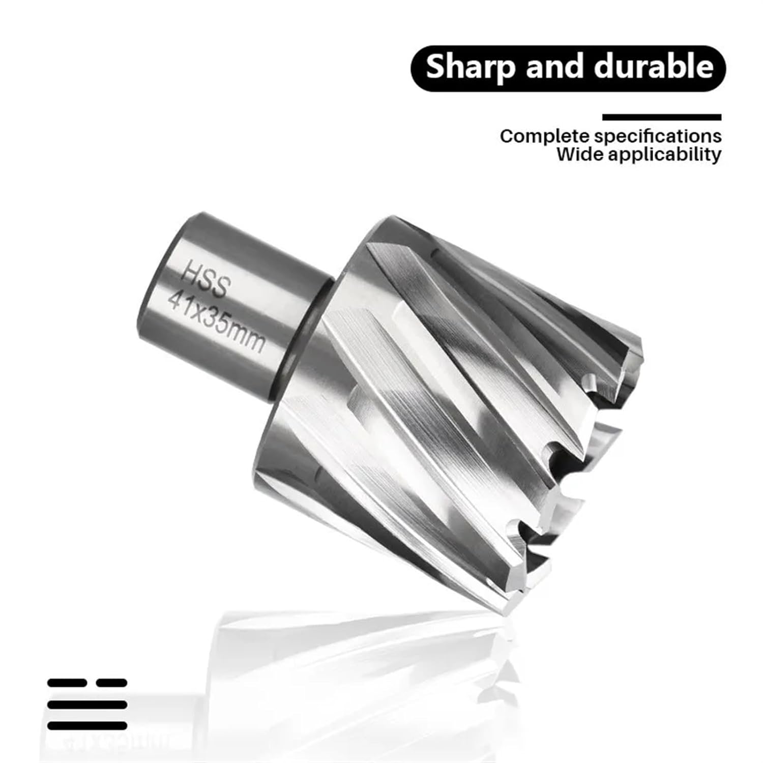 1Pcs HSS Hole Cutter 6-60mm Weldon Shank Hole Saw Hollow Drill Bit HSS Core Drill Bit(18x55mm)