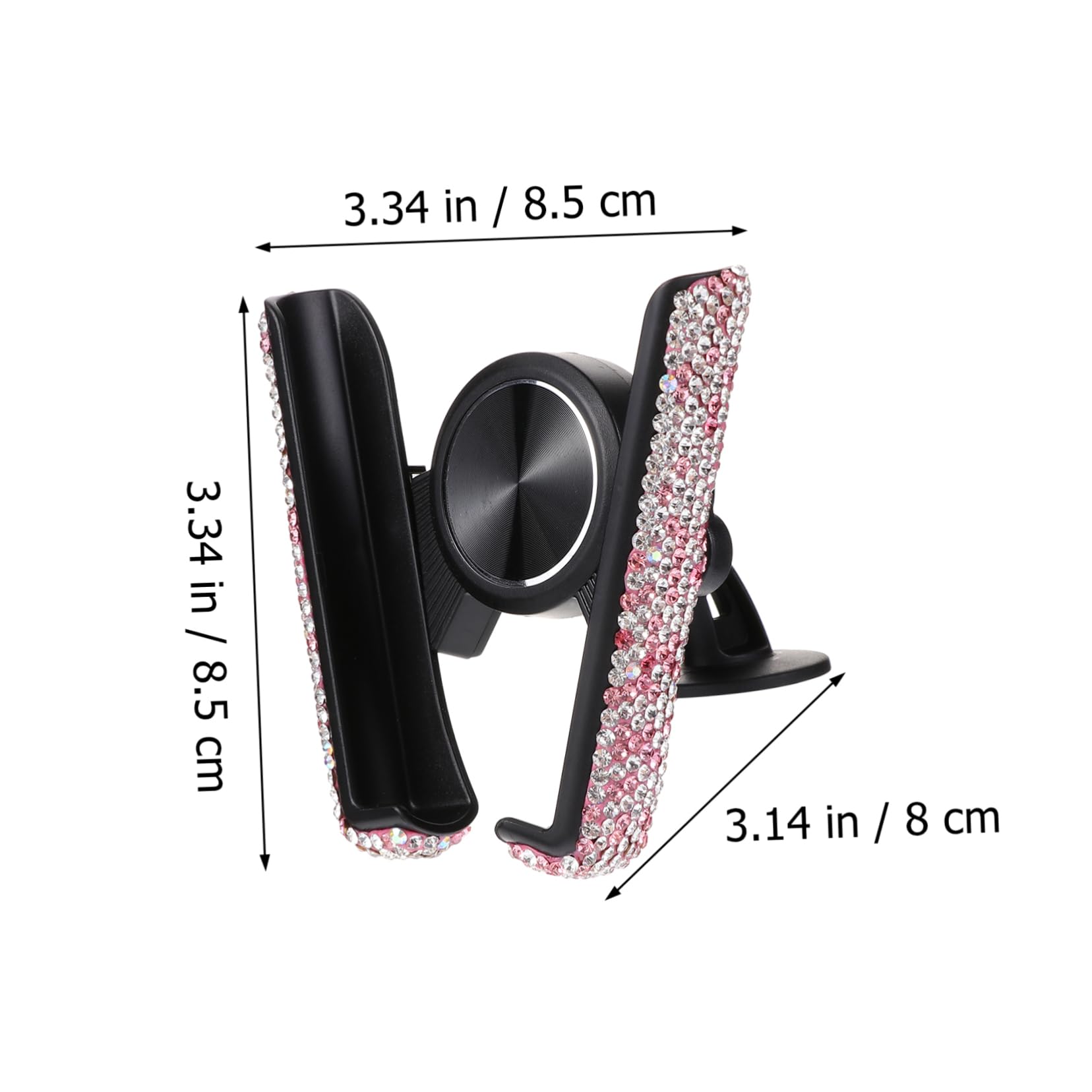 OSALADI 3pezzi Supporto Per Telefono Da Auto Con Strass Porta Smartphone Per Ventilazione Compatibile Con Telefono Da Design Elegante e Funzionale Facile Accesso Alla Porta Di Ricarica