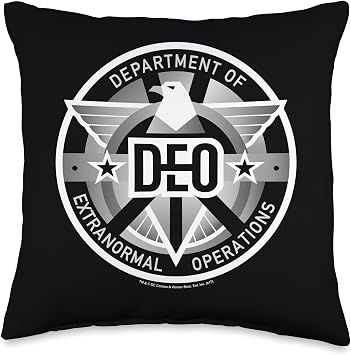Supergirl TV Series Deo Throw Pillow