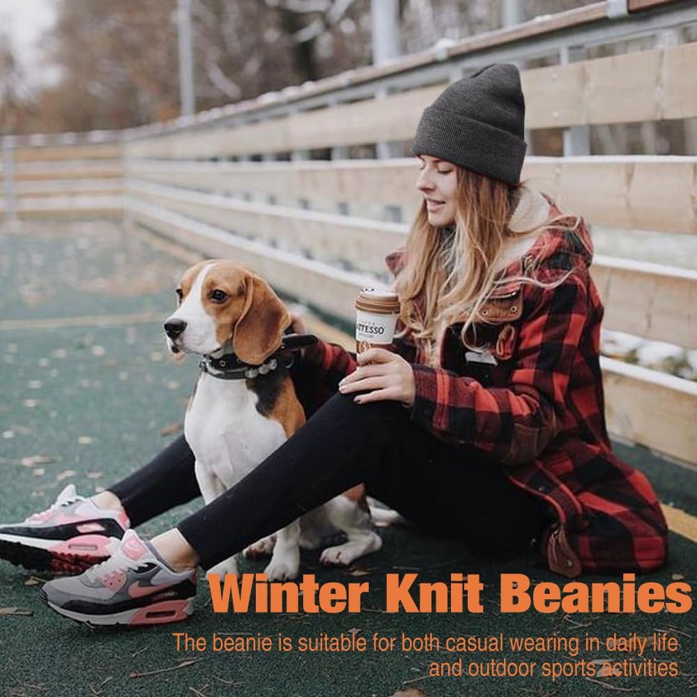 Womens Satin Lined Knit Beanies Hat Warm Silk Lined Winter Hat for Women Men Soft Slouchy Cuffed Unisex Skull Cap - Image 7