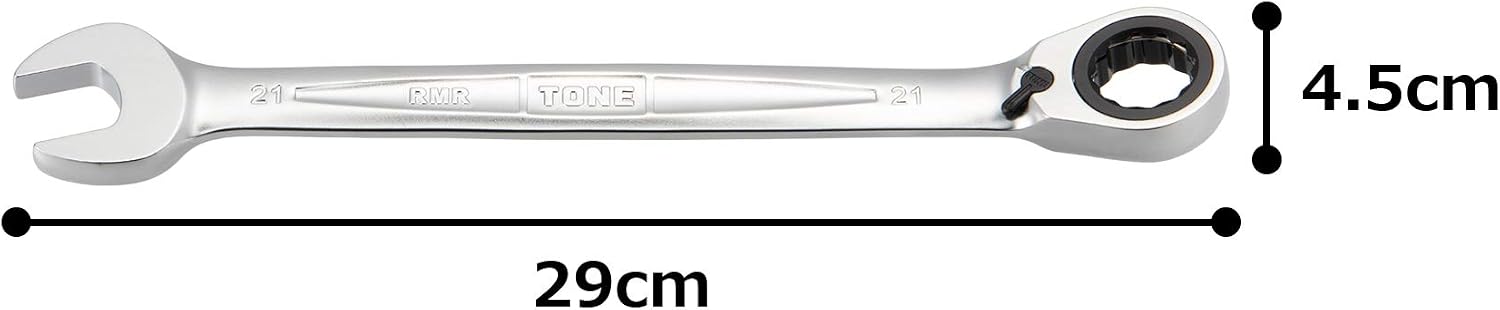 TONE Ratchet Ring Wrench Reversible Offset RMR-21 21mm