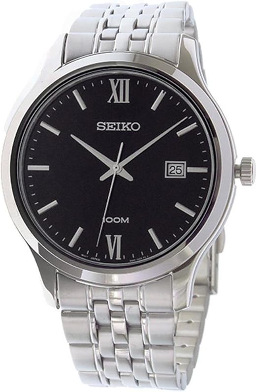 Amazon.com: Seiko Neo Classic Black Dial SUR221P1 : Clothing, Shoes \u0026  Jewelry