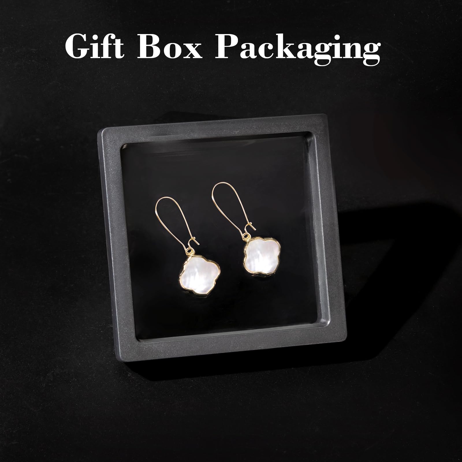 Earrings for Women14K Gold Drops Dangle Pendant Natural Stone Natural shell of Pearl Earrings Handmade Premium Quality Jewelry are the Gift for Mom,Wife and Girlfriend