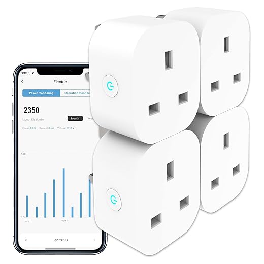 ANTELA Smart Plug with Energy Monitoring (4 Pack)