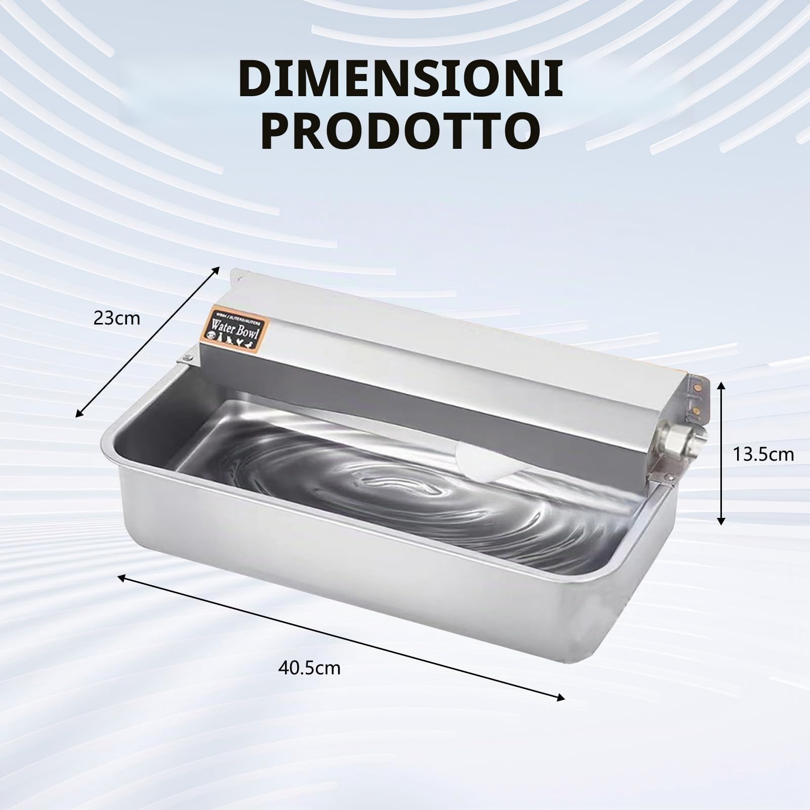 Abbeveratoio Automatico per Cani, Abbeveratoio con Valvola a Galleggiante Tubo Flessibile Intrecciato e Connettore per Animali Pecore Cani Maiali Polli Oche Anatre