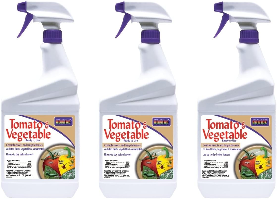Tomato & Vegetable 3 In 1 Multiple Insects Rtu Pyrethrins 32 Oz3