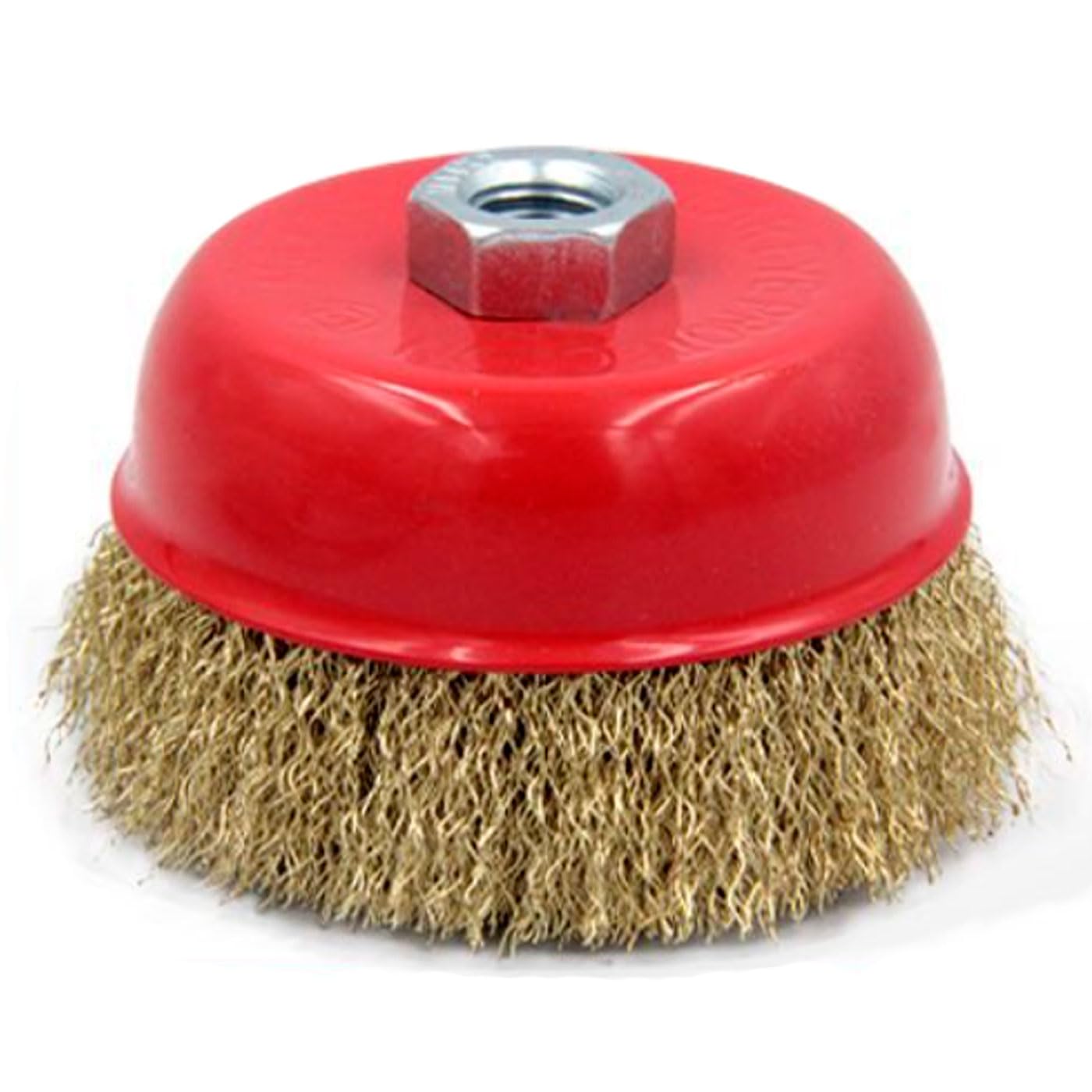 Tradineur - Wire Brush for Angle Grinder - Steel Brush for Wood and Metal - Sanding and Polishing, Rust Removal, Burrs - Ø 125 mm