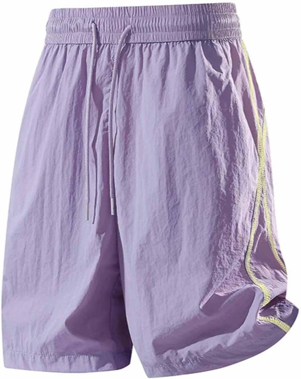 Women's Athletic Shorts Quick Dry Running Workout Lightweight High Waisted Sun Protection Long Shorts with Pockets