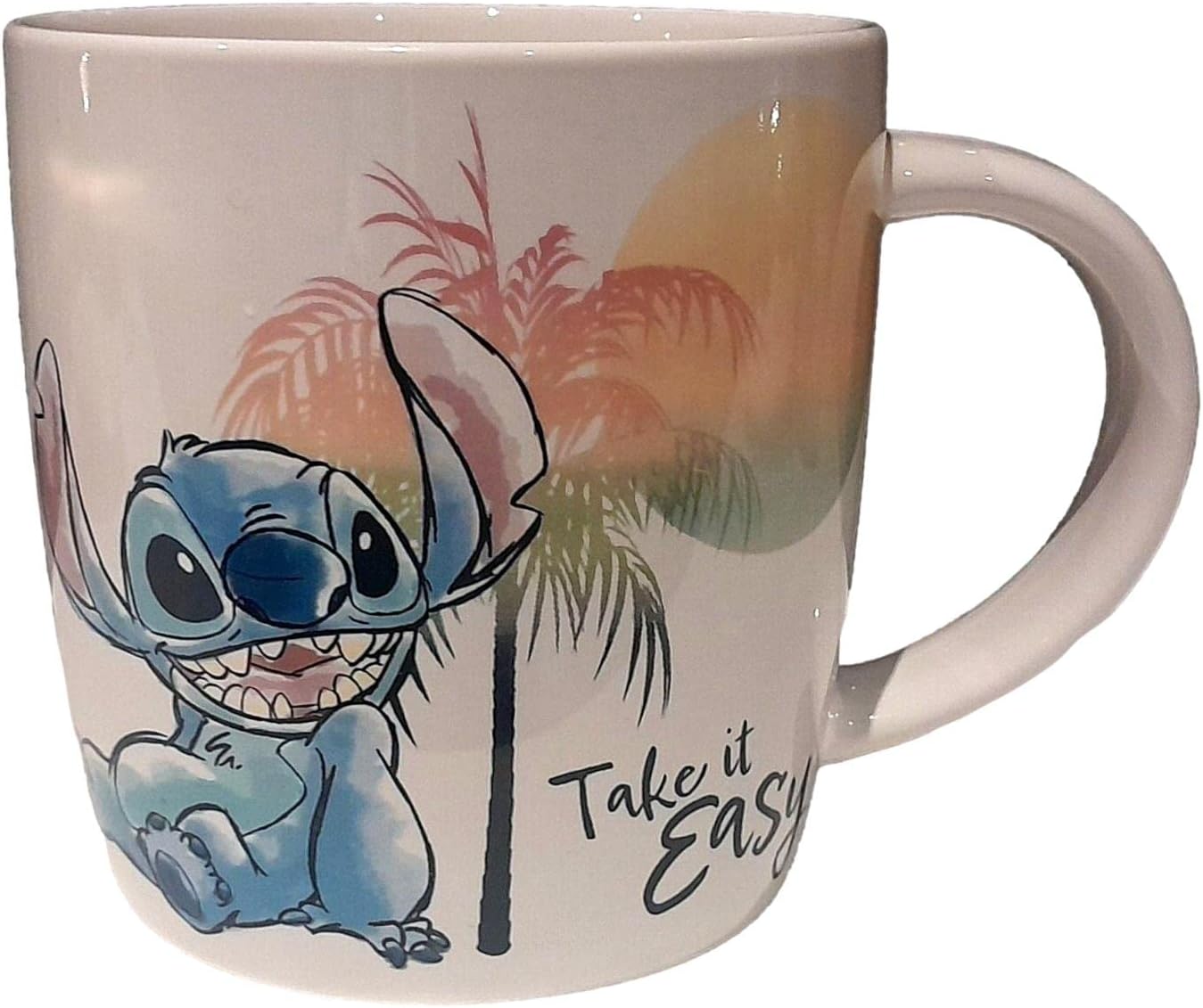 Disney Stitch Mug Take it Easy Coffee Cup 330ml Stoneware : Amazon.co.uk: Home & Kitchen