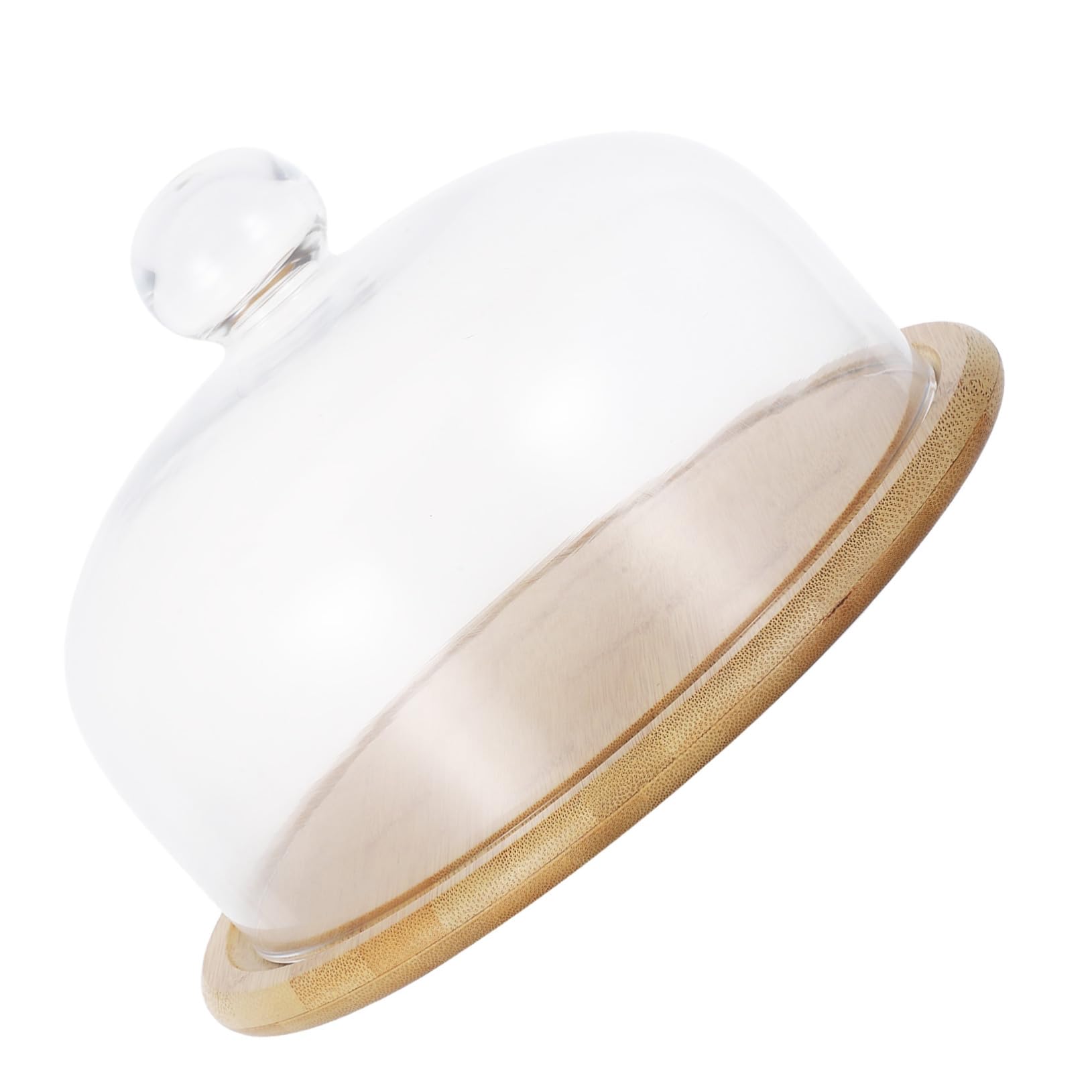 Tortenständer 1 Satz und Glas für Hochzeiten und Partys | Elegante Dessertplatte mit Glasabdeckung, Wiederverwendbar, Schützt den Kuchen, 1 Satz