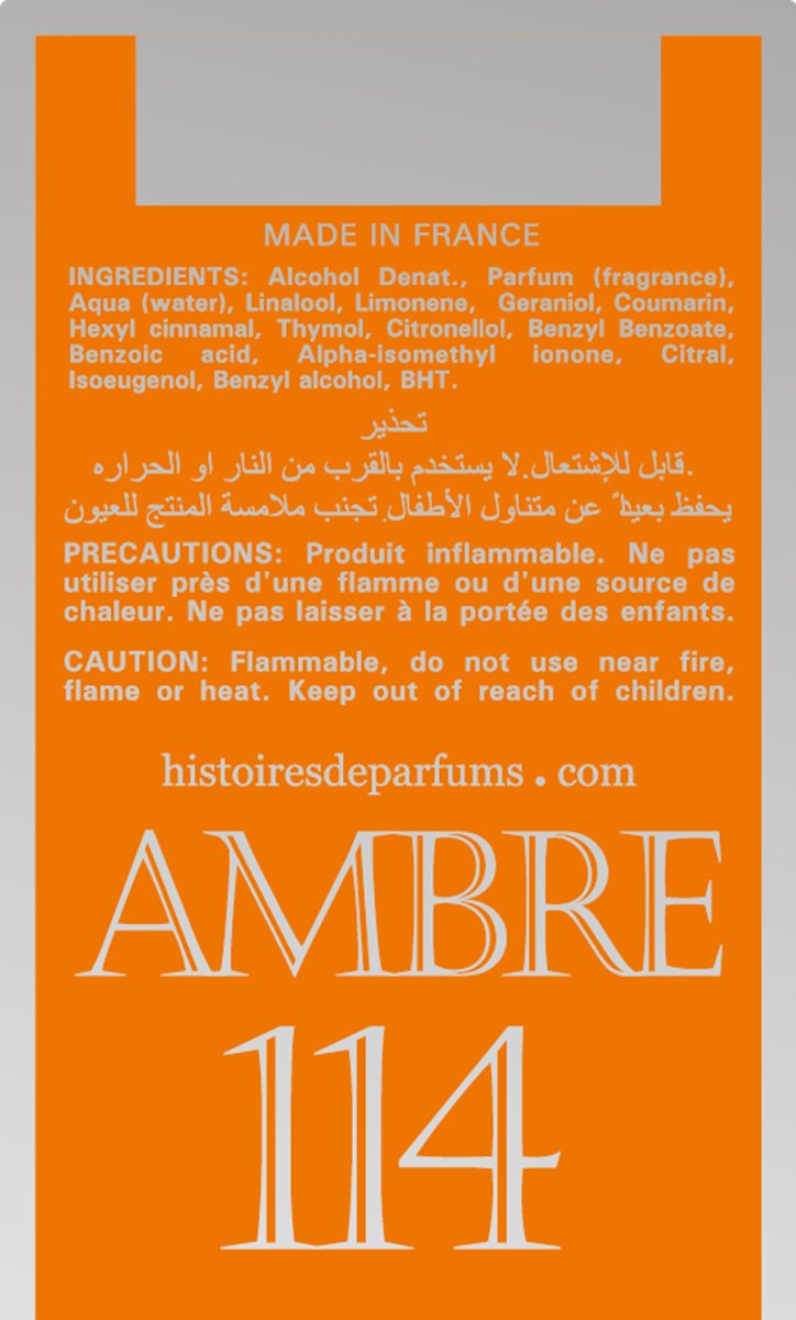 Histoires de Parfums Ambre 114 Uni Eau De Parfum Spray, 4 Fl Oz - Image 3