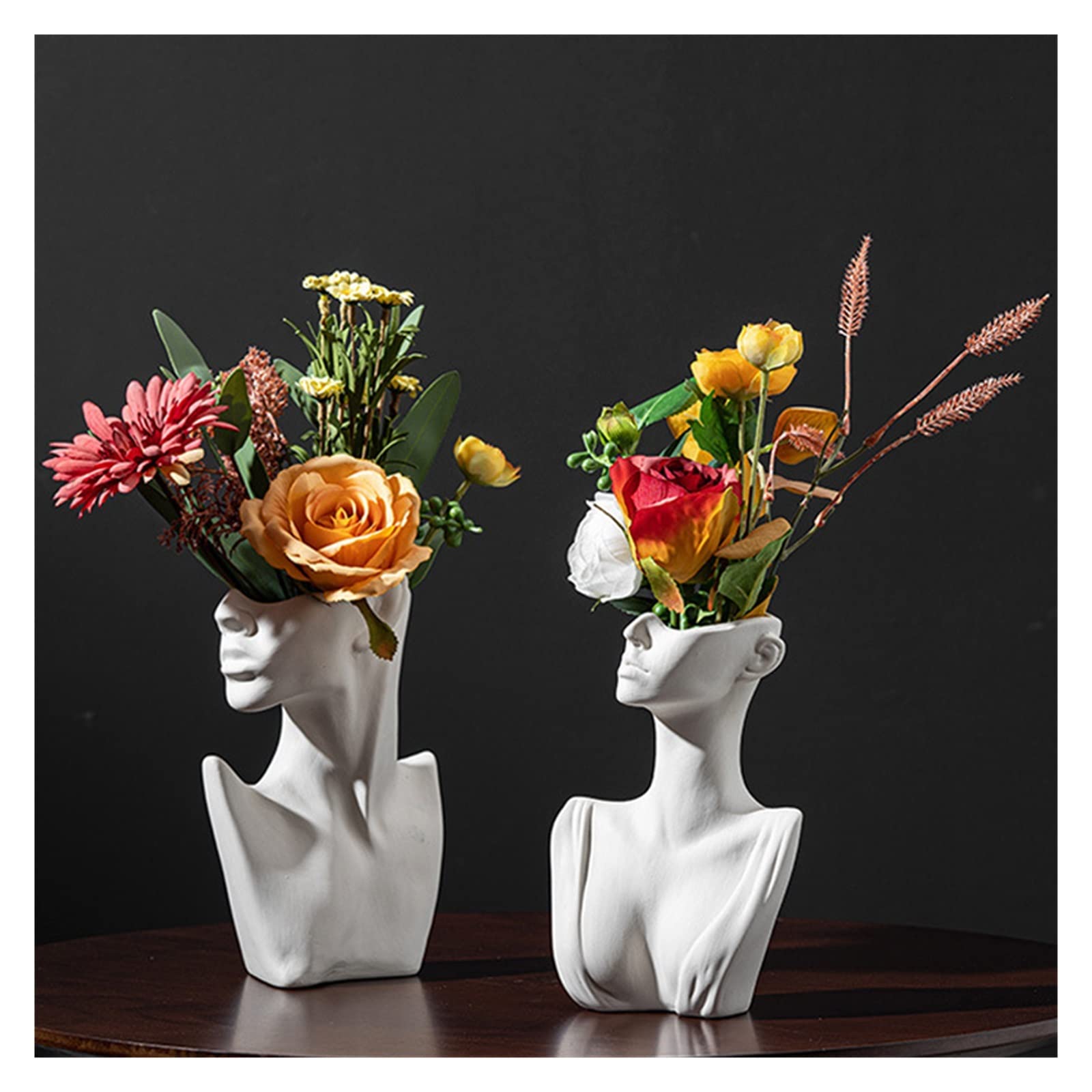 Side Face Vase Head Ceramic Vase | ヤマダウェブコム