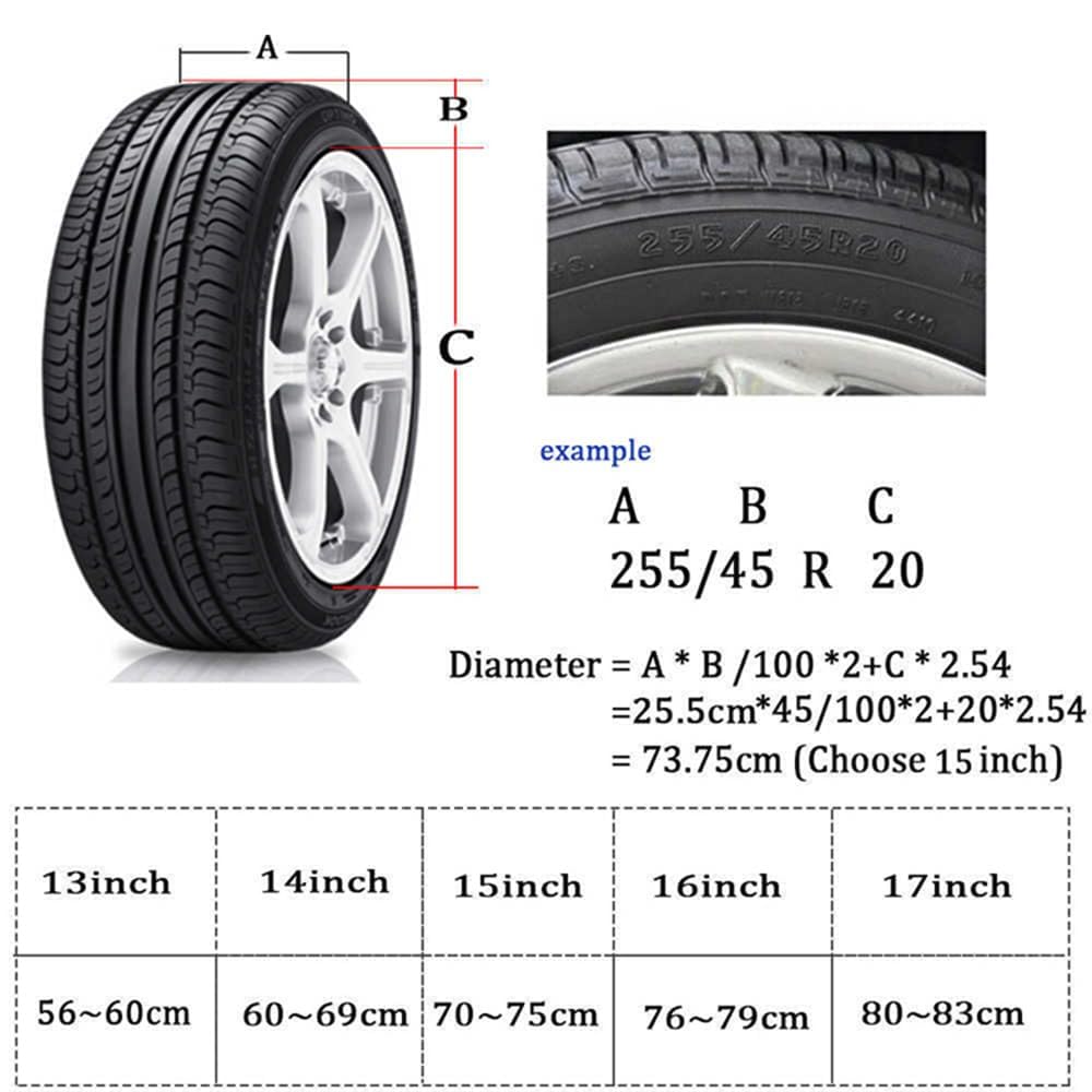 Housse Roue Secours de Voiture, pour Suzuki Jimny 2007-2017 Housse de Pneu de Couverture Roue Protection Antipoussière Imperméable,B 14in