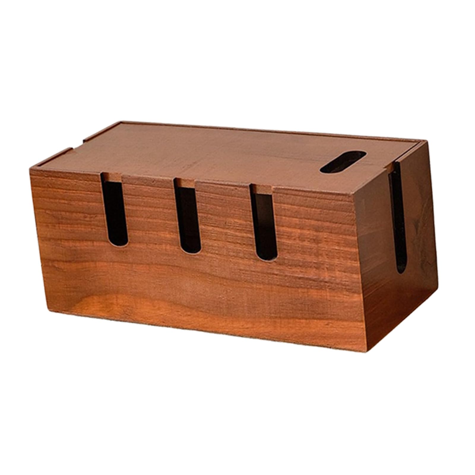 Limtula Wooden Outlet Container with Built in Dividers to Avoid Mixed Wires and Maintain Tidy Surfaces Electrical Wire Planner
