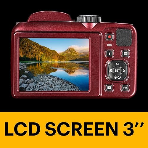 Miniatura 4 de KODAK – Cámara digital Point & Shoot, pantalla LCD de 3 pulgadas (7.62 cm) Rojo -,Blanco