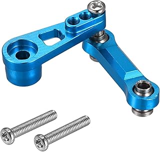 MECCANIXITY Servo Arm Horn Servo Pull Rod Blue for RC Car Upgrade Parts Accessories