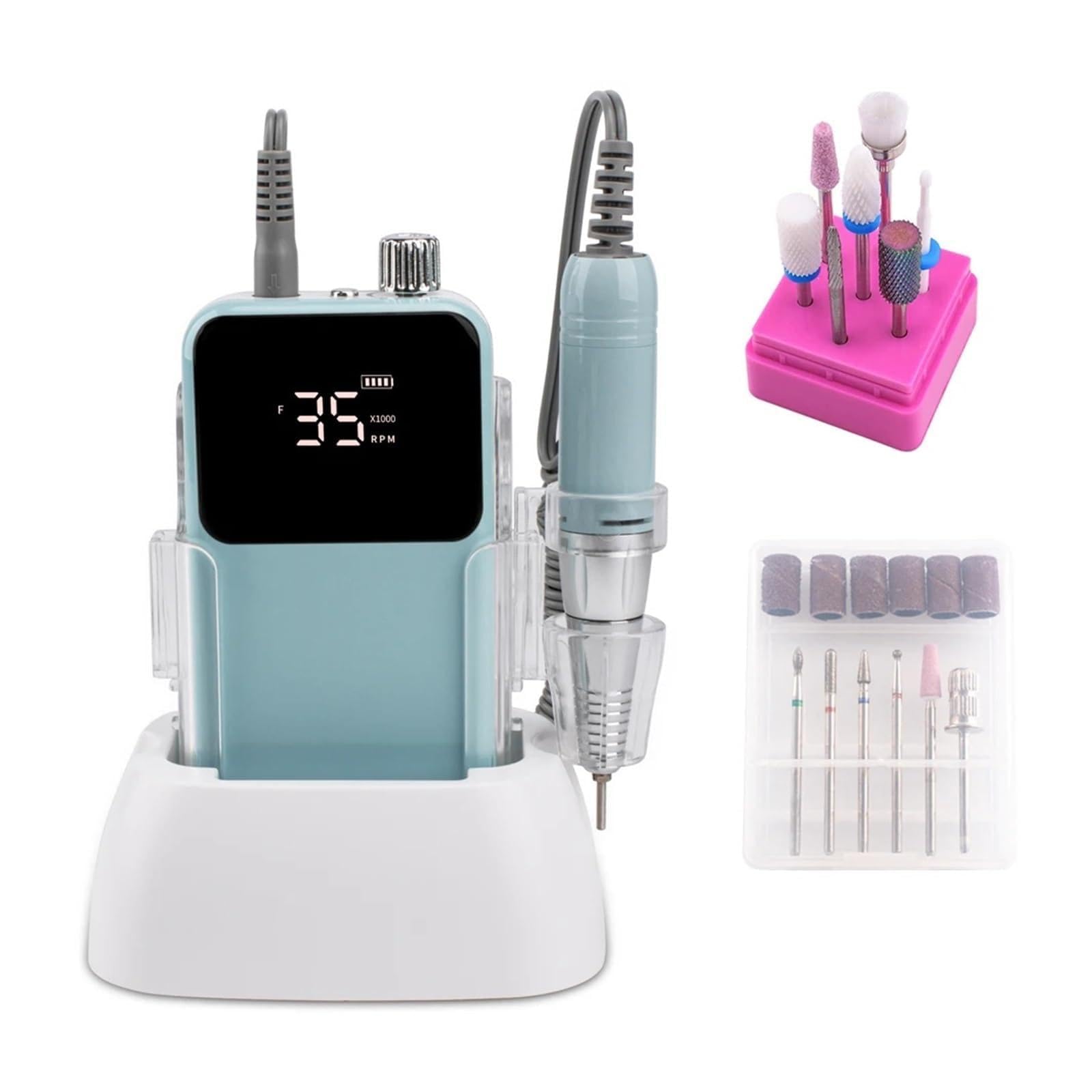 Ponceuse à ongles électrique portable lime rechargeable sans fil manucure