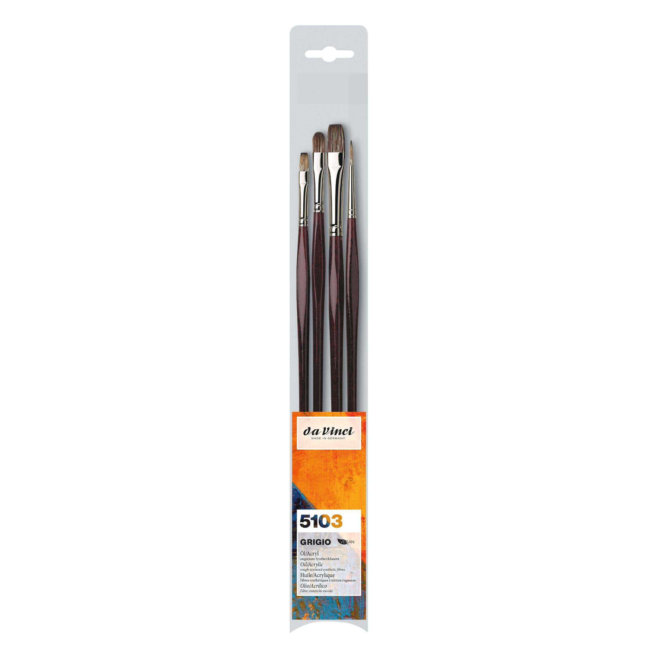 DA VINCI Set di pennelli per artisti Serie 5228 Setole Ros