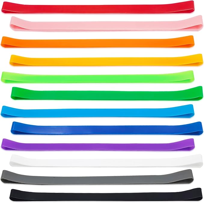12 Pack Towel Bands for Beach Chair, Windproof Rubber Beach Towel Clips
