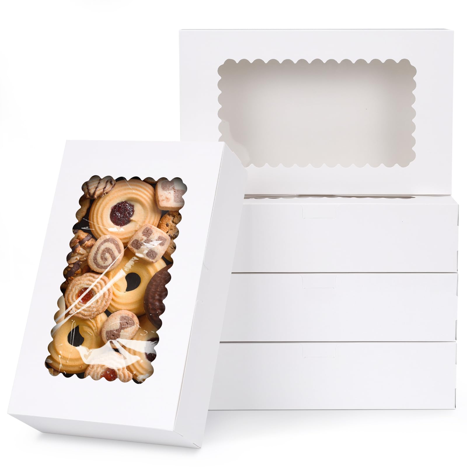 Amazon.com: AOKUOX 24 Pack Bakery Boxes,10x6x2.5 Inches Cookie