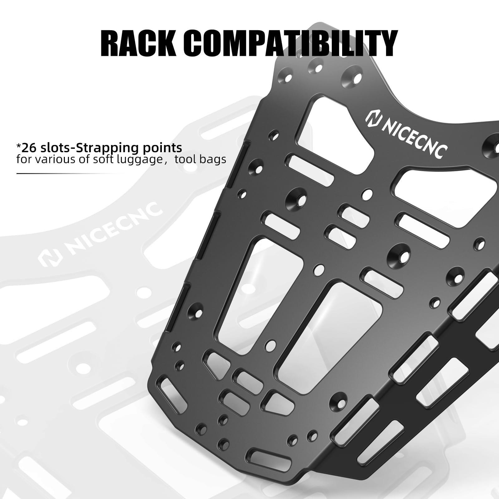 Amazon.com: NICECNC Aluminum Motorcycle Rear Luggage Rack