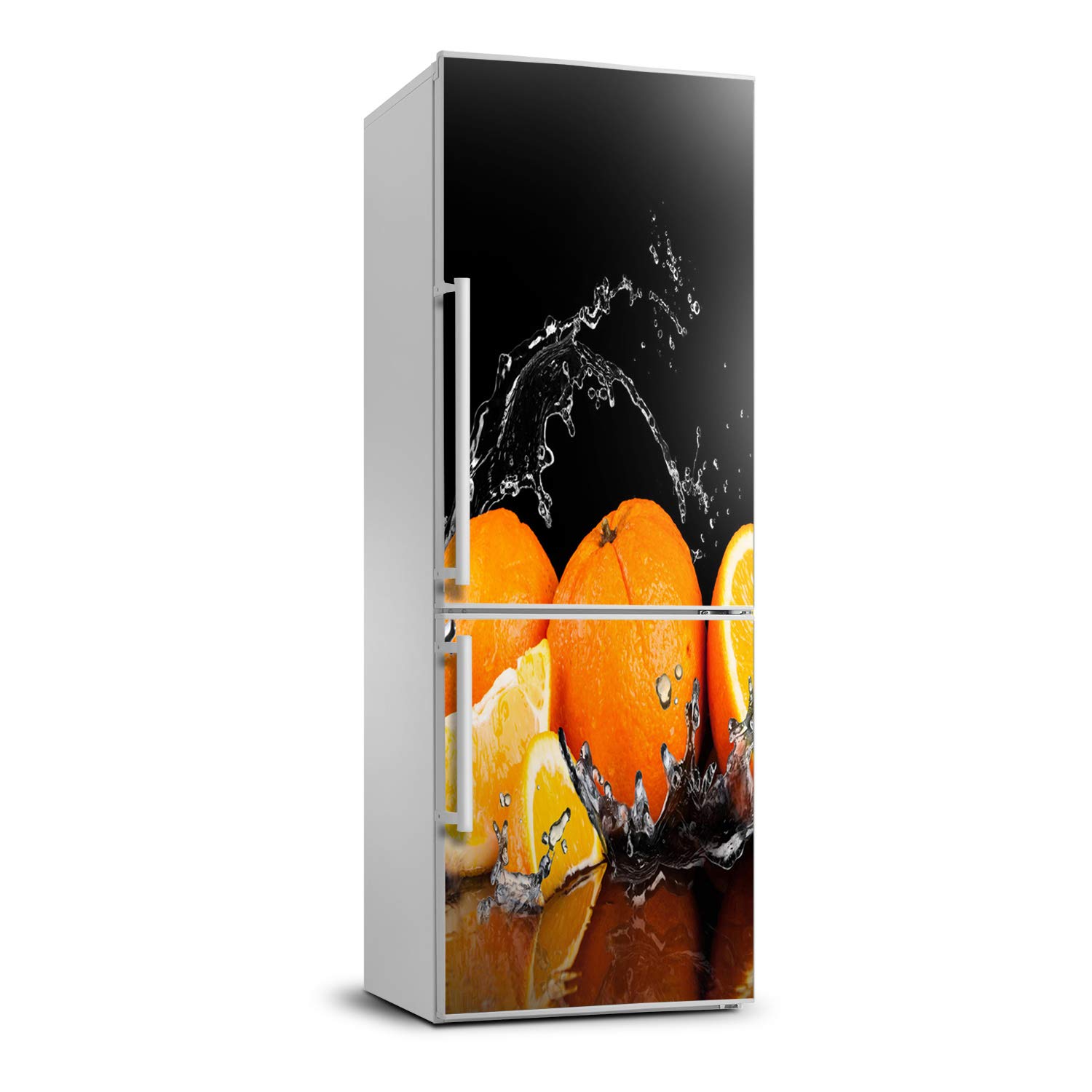 Cubierta película autoadhesiva 60x180 cm Tulup lavable motivo naranjas para salón